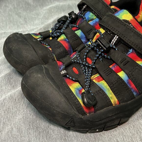 Keen Kids Size 3 Unisex Newport Black tie Dye Athletic water hiking Shoes - Picture 7 of 16